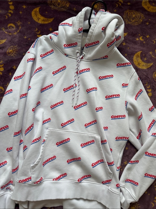 Kirkland Signature Tops - Kirkland Signature Costco Logo White Hoodie NWOT
